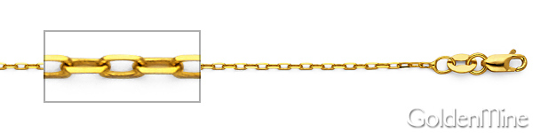 Virgin Mary Miraculous Mini Medal Necklace with Cable Chain - 14K Yellow Gold (16-20in) Slide 2