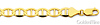 7.5mm 14K Yellow Gold Men's Solid Flat Mariner Chain Necklace 20-26in thumb 1
