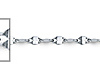 2mm Solid 14K White Gold Flat Mirror Link Chain Necklace 16-22in thumb 1