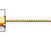 0.6mm Solid 14K Yellow Gold Solid Box Link Chain Necklace 16-22in thumb 1