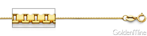 Egyptian Queen Nefertiti Charm Necklace with Box Chain - 14K Yellow Gold (16-22in) Slide 2