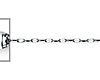 1.2mm Solid 14K White Gold Twisted Snail Chain Necklace 16-22in thumb 1