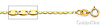1.3mm Solid 14K Yellow Gold Valentino Chain Necklace 16-22in thumb 1