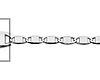 1.3mm 14K White Gold Solid Valentino Chain Necklace 16-22in thumb 1