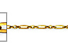 1.3mm 14K Yellow Gold Solid Figaro Cable Chain Necklace 16-22in thumb 1