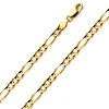 5mm 18K Yellow Gold Solid Figaro Link Chain Necklace 16-30in thumb 0
