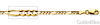 3mm 14K Yellow Gold Solid Figaro Link Chain Necklace 16-24in thumb 1