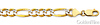 7mm 14K Two-Tone Gold Solid Men's Pave Figaro Link Chain Necklace 20-26in thumb 1