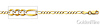 2.5mm 14K Two-Tone Gold Solid White Pave Figaro Link Chain Necklace 16-24in thumb 1
