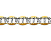 4.5mm 14K Two-Tone Gold Solid Men's Flat Mariner Chain Necklace 20-24in thumb 1