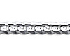 4mm 18K White Gold Men's Solid Concave Curb Cuban Link Chain Necklace 16-30in thumb 1