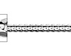 3mm 14K White Gold Solid Concave Curb Cuban Link Chain Necklace 16-30in thumb 1