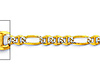 2.5mm 14K Two-Tone Gold Solid Figamariner Chain Necklace 16-24in thumb 1