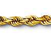 5mm 14K Yellow Gold Solid Men's Diamond-Cut Rope Chain Necklace 22-26in thumb 1