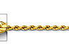 1.5mm 14K Yellow Gold Solid Diamond-Cut Rope Chain Necklace - Heavy 16-24in thumb 1