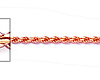 3mm 14K Rose Gold Solid Diamond-Cut Gold Rope Chain Necklace 20-26in thumb 1