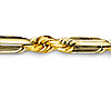 4mm 14K Yellow Gold Solid Men's Diamond-Cut Milano Rope Chain Necklace 22-26in thumb 1
