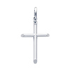 Small Rod Cross Pendant in 14K White Gold - Classic thumb 0
