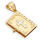 Santa Biblia Spanish Bible Book Pendant in 14K Yellow Gold thumb 1