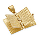 Santa Biblia Spanish Bible Book Pendant in 14K Yellow Gold thumb 2
