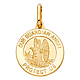 14K Yellow Gold Guardian Angel Pendant thumb 1