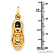 Low-Top Sneaker Shoe Pendant in 14K Yellow Gold - Small thumb 1