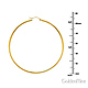 Polished Hinge Large Hoop Earrings - 14K Yellow Gold 2mm x 2.16 inch thumb 1