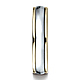 4.5mm High Polished Edge Comfort-Fit Benchmark Wedding Band in 14K Two-Tone Gold Solid thumb 1