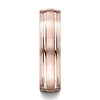 6mm Double Channel Wedding Band by Benchmark Rings in 14K Rose Gold thumb 1