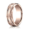 7.5mm Dual Rope Benchmark Wedding Band with Satin Finish in 14K Rose Gold thumb 0