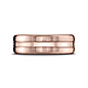7.5mm Concave Slim Center Satin Benchmark Wedding Band in 14K Rose Gold thumb 1