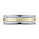 6mm YG Hammered Rounded Edge Wedding Band by Benchmark Rings in 14K Two-Tone Gold thumb 1