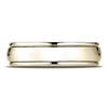 6mm Concave Low Domed Comfort Wedding Band by Benchmark Rings in 14K Yellow Gold thumb 0