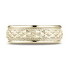 8mm Crosshatch Rope Wedding Band by Benchmark Rings in 14K Yellow Gold thumb 1