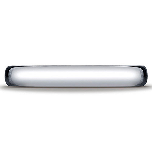 3.5mm Euro Comfort-Fit Flat Classic Wedding Band - 14K, 18K White Gold Slide 1