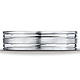 6mm Flat Dual Striped Comfort-Fit 14K White Gold Wedding Band by Benchmark Rings thumb 1