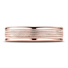 6mm Milgrain Centered Wedding Band by Benchmark Rings in 14K Rose Gold thumb 1