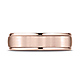 6mm Satin Polished Low Dome Wedding Band by Benchmark Rings in 14K Rose Gold thumb 1