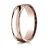 6mm Concave Low Domed Comfort-Fit Wedding Band by Benchmark Rings - Solid 14K Rose Gold thumb 0