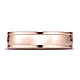 6mm Concave Low Domed Comfort-Fit Wedding Band by Benchmark Rings - Solid 14K Rose Gold thumb 1