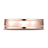6mm Concave Low Domed Comfort-Fit Wedding Band by Benchmark Rings - Solid 14K Rose Gold thumb 1