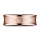 7.5mm 14K Rose Gold Swirled Brushed Concave Wedding Band by Benchmark Rings thumb 1