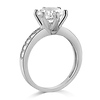 2.75-CT Round-Cut 6-Prong & Pave CZ Engagement Ring in 14K White Gold thumb 1