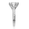 2.75-CT Round-Cut 6-Prong & Pave CZ Engagement Ring in 14K White Gold thumb 2