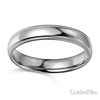 4mm Classic Light Comfort-Fit Dome Milgrain Wedding Band - 10K, 14K, 18K White Gold thumb 1