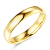 4mm Classic Light Dome Wedding Band - 14K Yellow Gold thumb 0