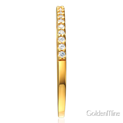 Halo 1.25 CT Princess-Cut & Round Side CZ Wedding Ring Set in 14K Yellow Gold Slide 6