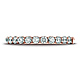 2.5mm 12-Stone Round Diamond Wedding Band by Benchmark in 14K Rose Gold 0.48 ctw thumb 1
