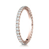 2mm Round-Cut Diamond Eternity Ring by Benchmark in Solid 14K Rose Gold thumb 0