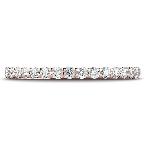 2mm Round-Cut Diamond Eternity Ring by Benchmark in Solid 14K Rose Gold Slide 1